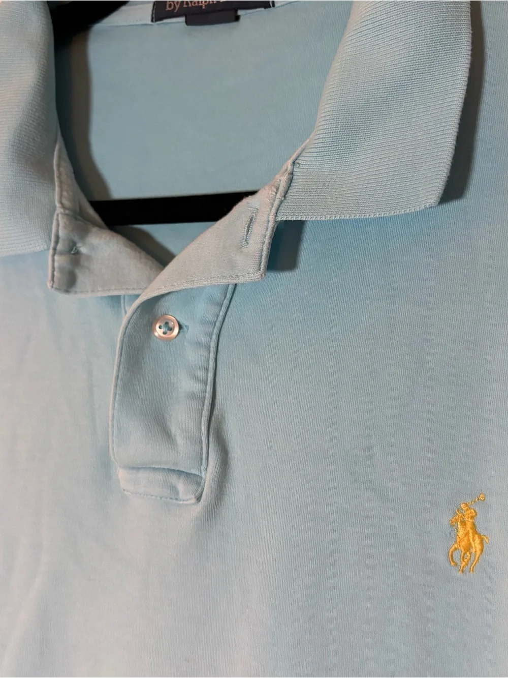 Ralph Lauren Polo Short Sleeve Polo in Light Blue with Yellow Pony